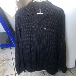 Polka for long sleeve dress shirt